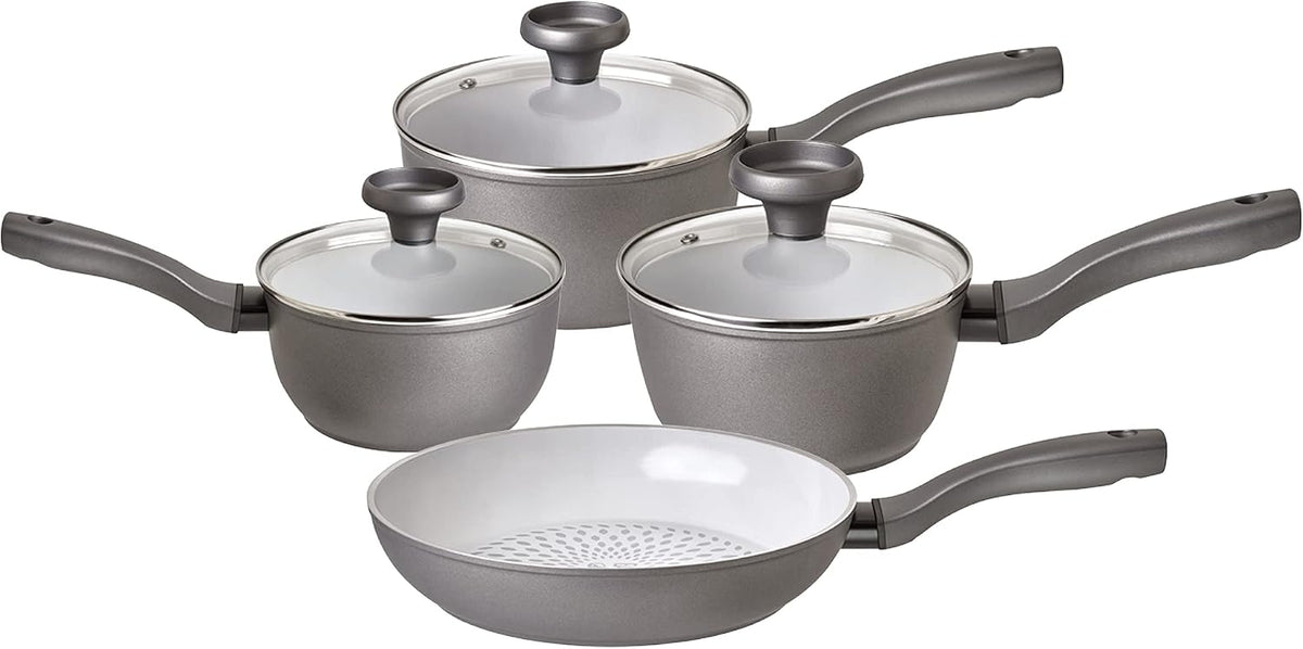 Prestige Poêles à frire, Noir, 67076 Ensemble casserole et poêle à frire