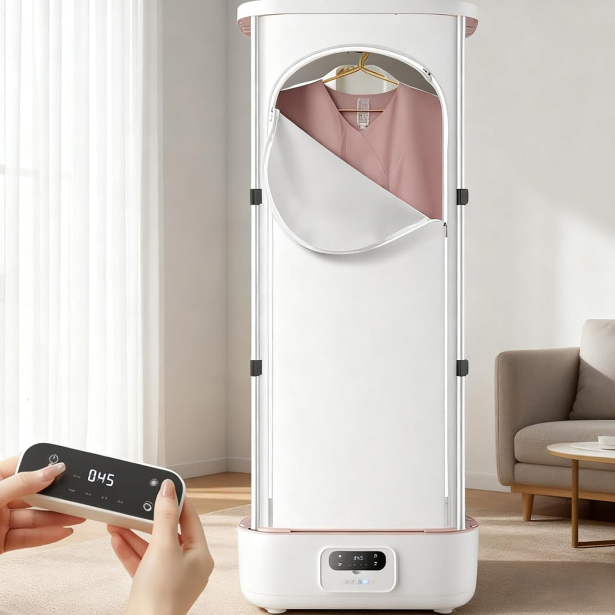 Défroisseur défroisseur vapeur, 900 W, Blanc, vapeur et sèche-linge automatique