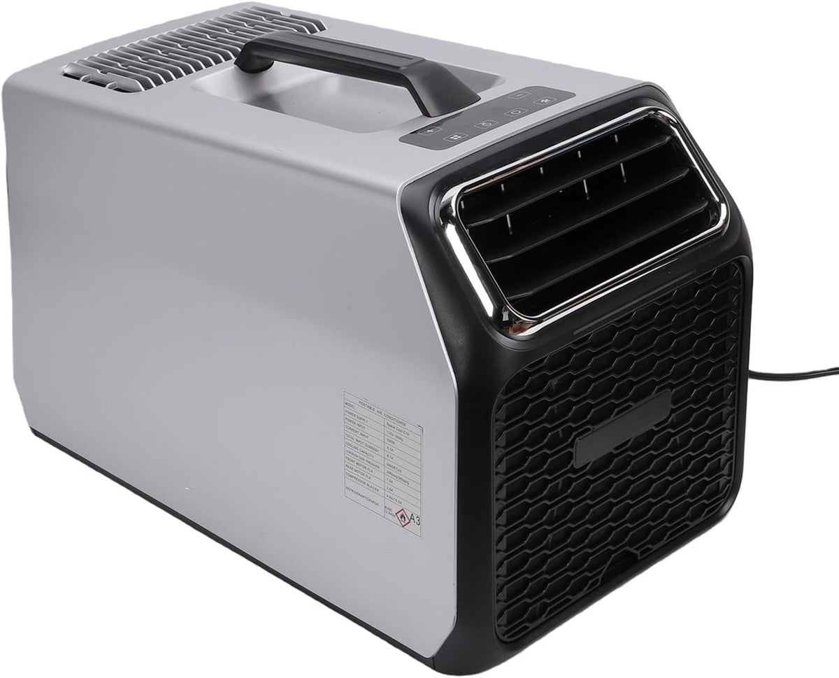 climatiseur portable FTVOGUE, 3500 BTU, ABS, alliage d'aluminium., Blanc, unité AC de Camping Silencieuse, Technologie Inverseur