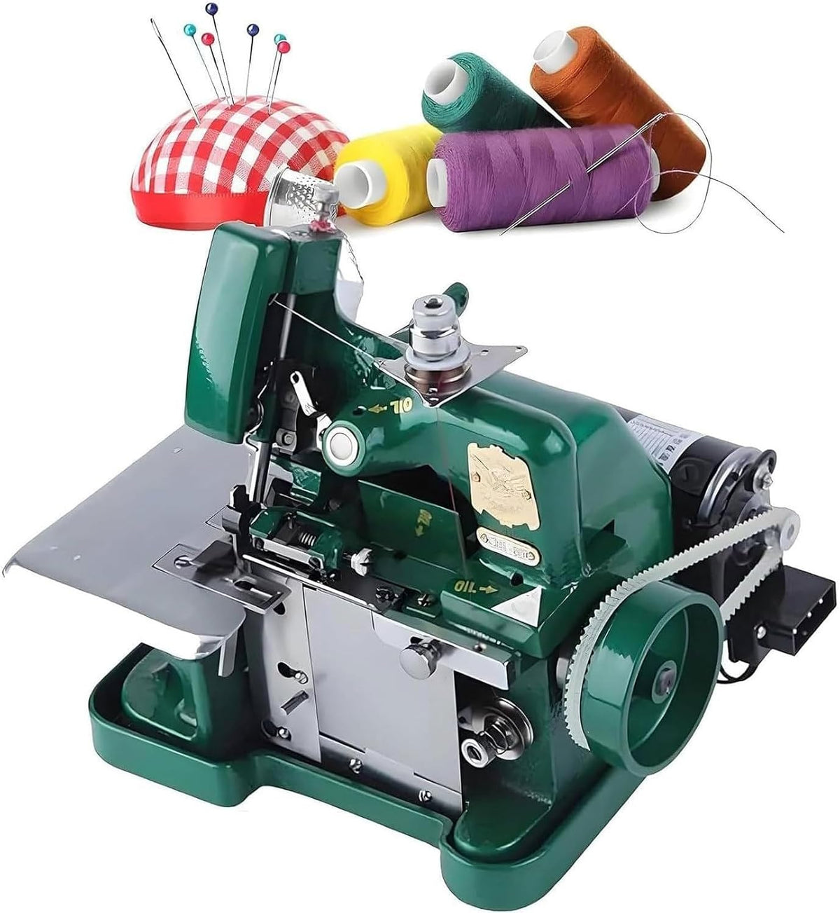 Machine surjeteuse, 255 x 210 x 270 mm., 250 W, 3,2 mm, Noir, à coudre, 3000 SPM, longueur de point réglable de 1