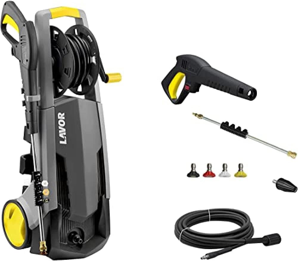 Lavor nettoyeur haute pression, 140 Bar, 400 l, Noir, Eau Froide Pascal 20 Plus avec Moteur à Induction, Pression Max