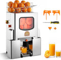 VEVOR bureau, 495x340x780 mm / 19,49x13,39x30,71 pouces, 120 W, Acier inoxydable 304 + PC, Orange, Bar à Jus Restaurant Supermarché
