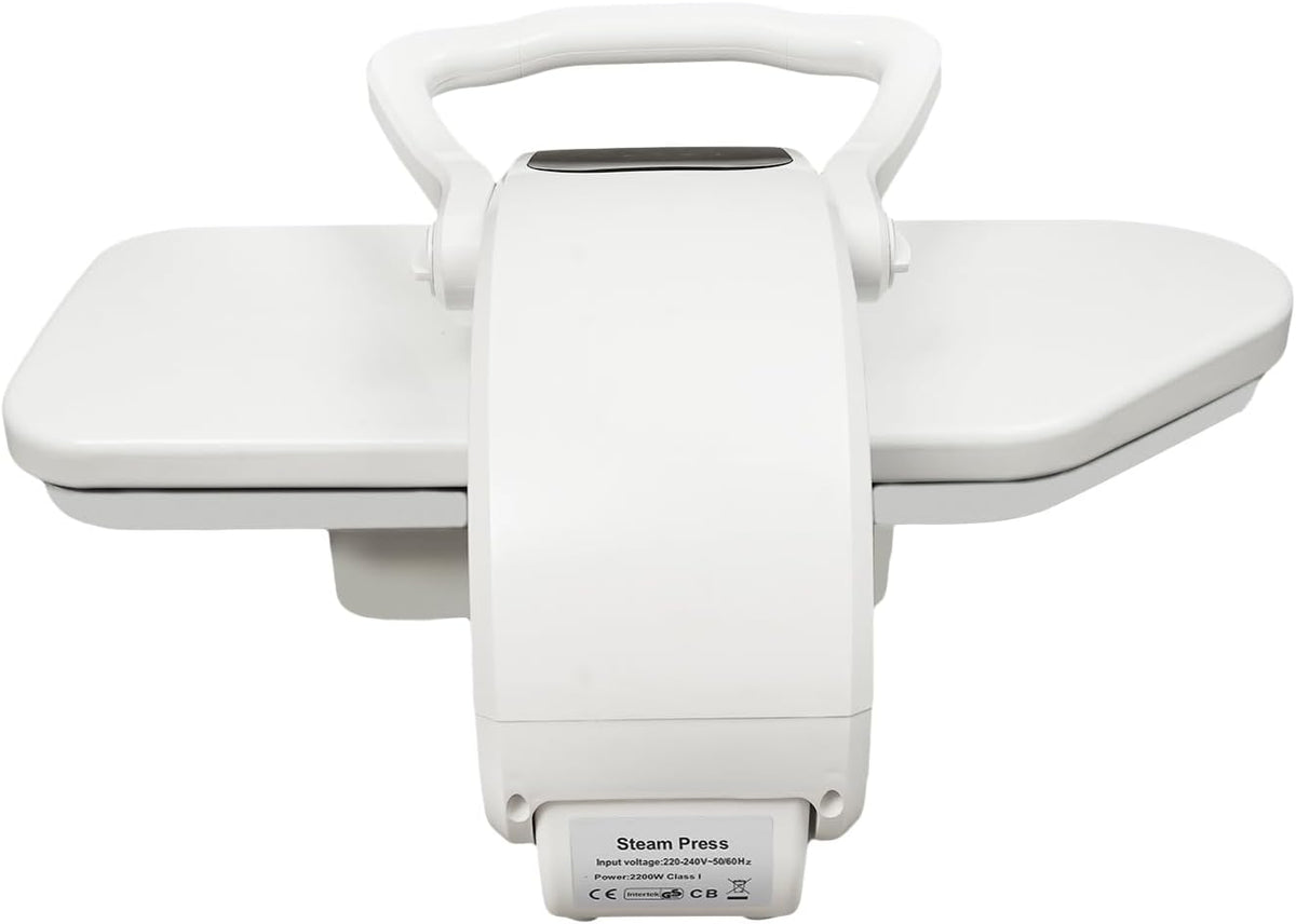 HPDTZ presse à repasser, 66 x 53 x 26 cm., 2200 W., 1 l, fer, aluminium, ABS., noir., à vapeur - Réservoir d'eau de - 5 niveaux de température - Blanc