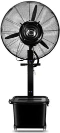 Ventilateur Ventilateurs de sol, 42 litres, Blanc, de sol industriel avec fonction brumisation, réservoir d'eau