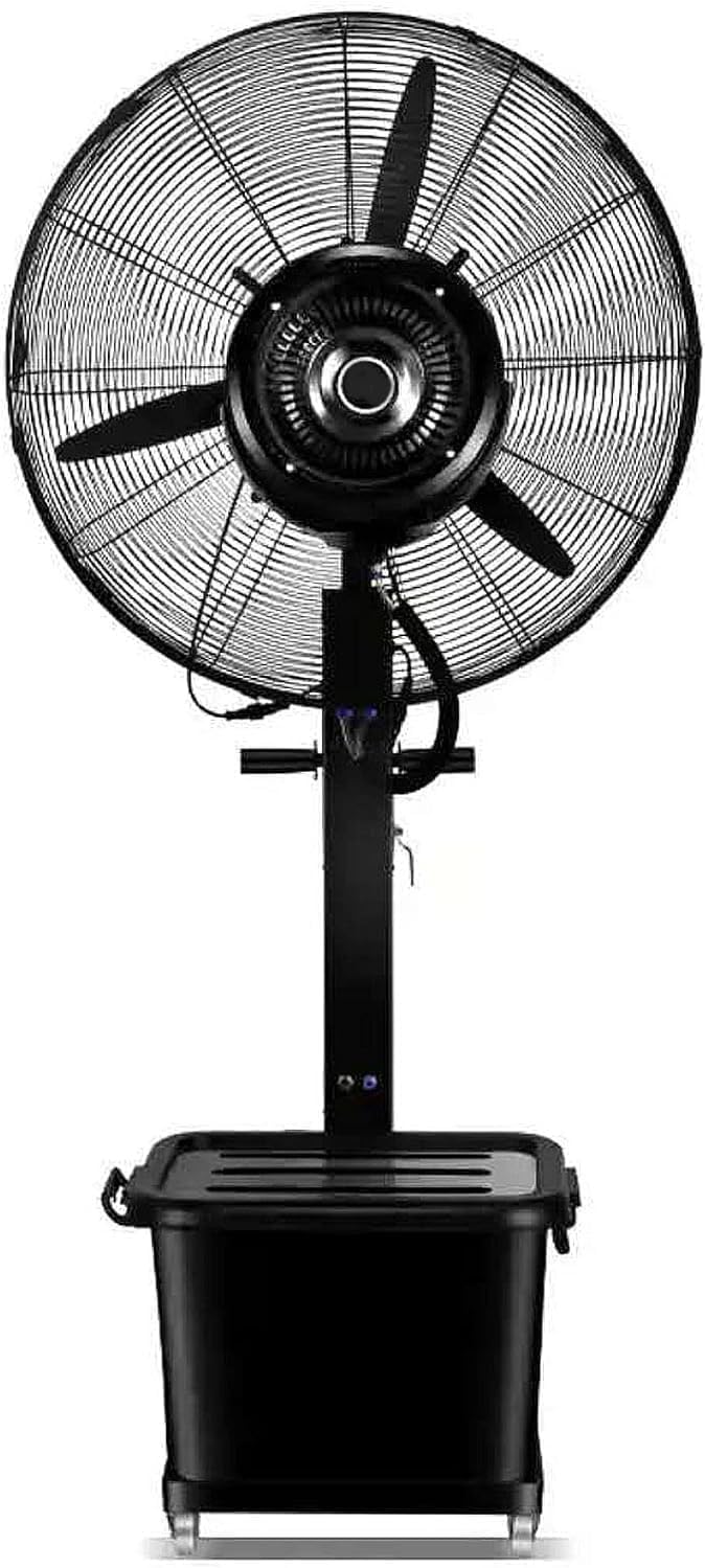 Ventilateur Ventilateurs de sol, 42 litres, Blanc, de sol industriel avec fonction brumisation, réservoir d'eau
