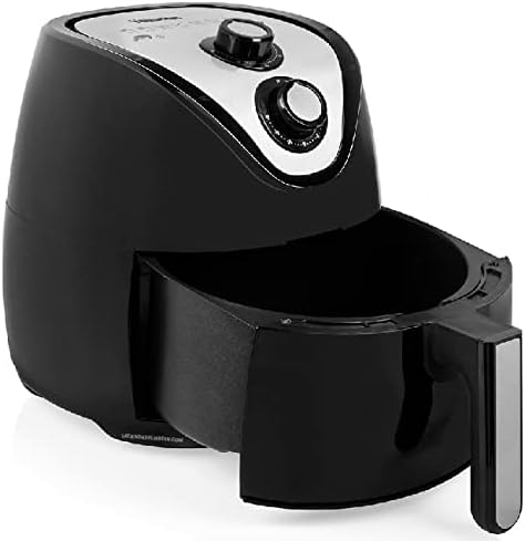 Suinga Friteuses à air, 4,5 L, 1500 W, Noir, Friteuse sans huile XXL. Volume . Puissance . Panier antiadhésif