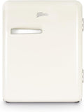 H.Koenig mini réfrigérateur, 31 L, 24 dB, Blanc, Mini Bar Vintage TOAD8, Mini Frigo de Chambre Compact, Aliments