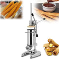 Oiyekntd Machines à gaufres et croques, 19*23*70 cm, 19*23*83 cm, 2 L/3 L, 2 L, 3 L, acier inoxydable 201., Argenté, Machine à Churros Manuelle