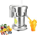 NYANS centrifugeuse, B2000, 370 W, Argenté, Extracteur De Jus Professionnel, En Fonte d'Aluminium Et Acier Inoxydable