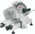 METRO Professional trancheuse électrique, 25 cm, 12 mm, 120 W, Argenté, Trancheur Professionnel, Aluminium Anodisé