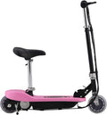 Ordellia Trottinettes électriques, 120 W, 50 kg, rose et noir., Trottinette électrique avec siège, pliable et portable