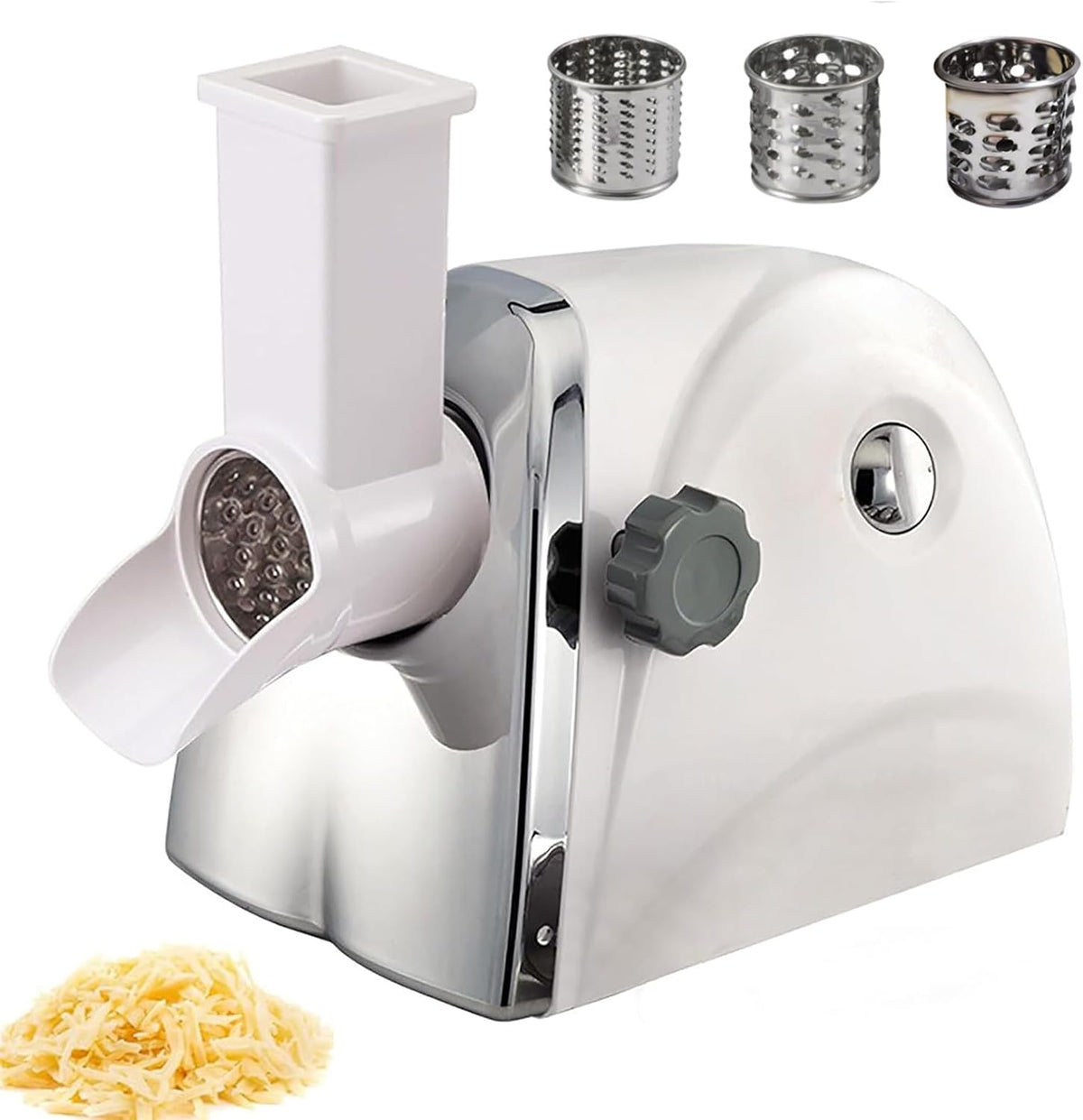 Râpe Râpes à fromage électriques, 300 W, Noir, à fromage électrique, 3 lames de tambour pour r sans effort
