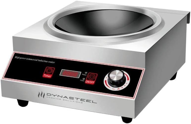 Dynasteel Woks électriques, 3500 W, Noir, Wok à Induction