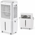 Rafraîchisseur rafraîchisseur d'air, 81,8 × 47,5 × 30,5 CM, 63 W, Blanc, d'Air Évaporatif, d'Air Mobile, Réservoir Amovible
