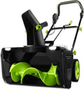 Glowdora fraise à neige, 3500w, 50 Cm, Noir, Souffleuse À Neige Électrique, Moteur De avec Double Éclairage LED 2batteries