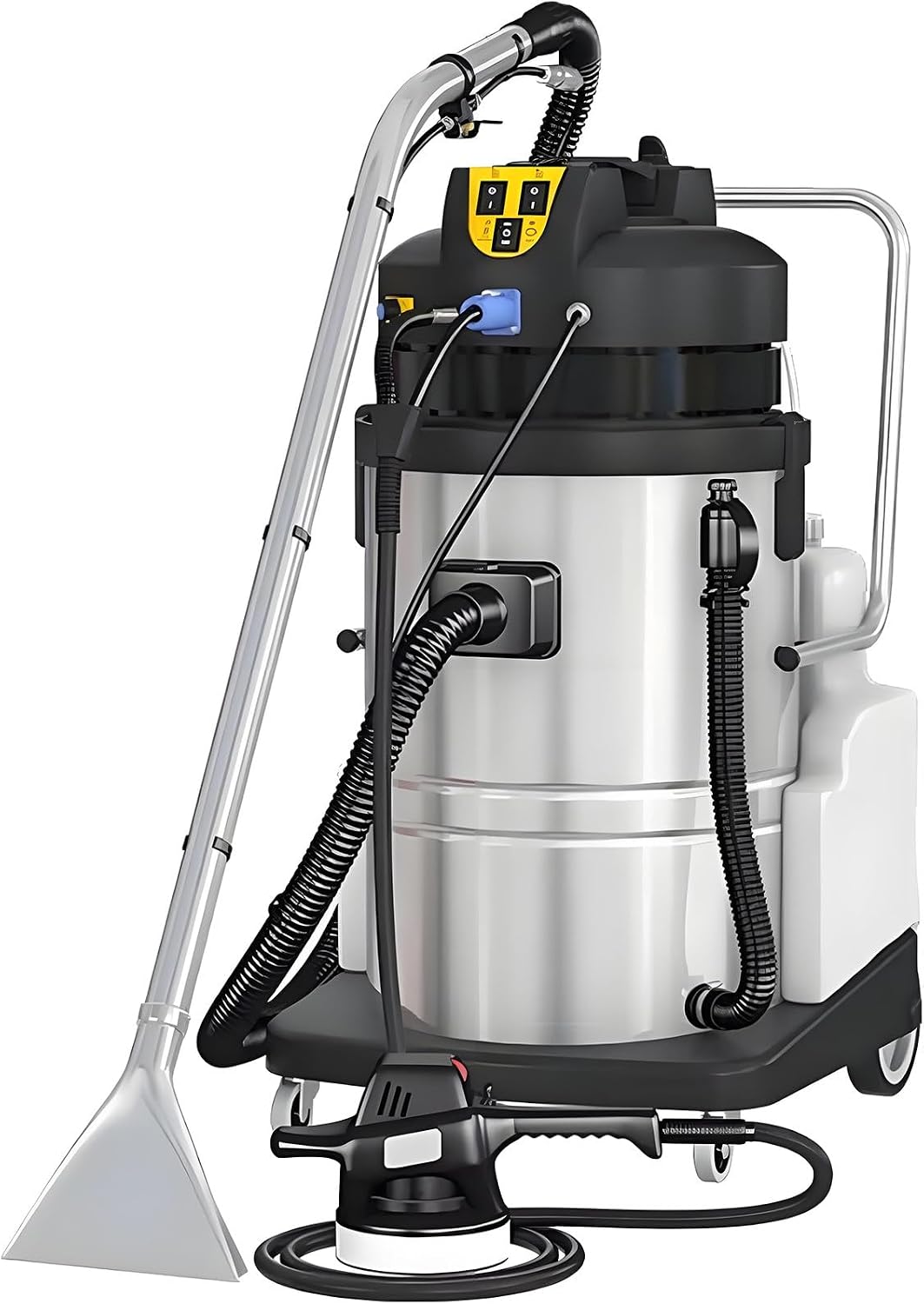 CGLYYDS nettoyeur de tapis, 220 V-240 V, 20 L, 30 L, 40 L, 60 L, Noir, Professionnel avec tête d'aspiration d'eau et Brosse Ronde