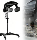 MINHUIJIHUI Sèche-cheveux, 800 W × 5, 110 V/220 V 60 Hz, blanc/noir, Casque Séchant et Équipement de Salon Professionnel
