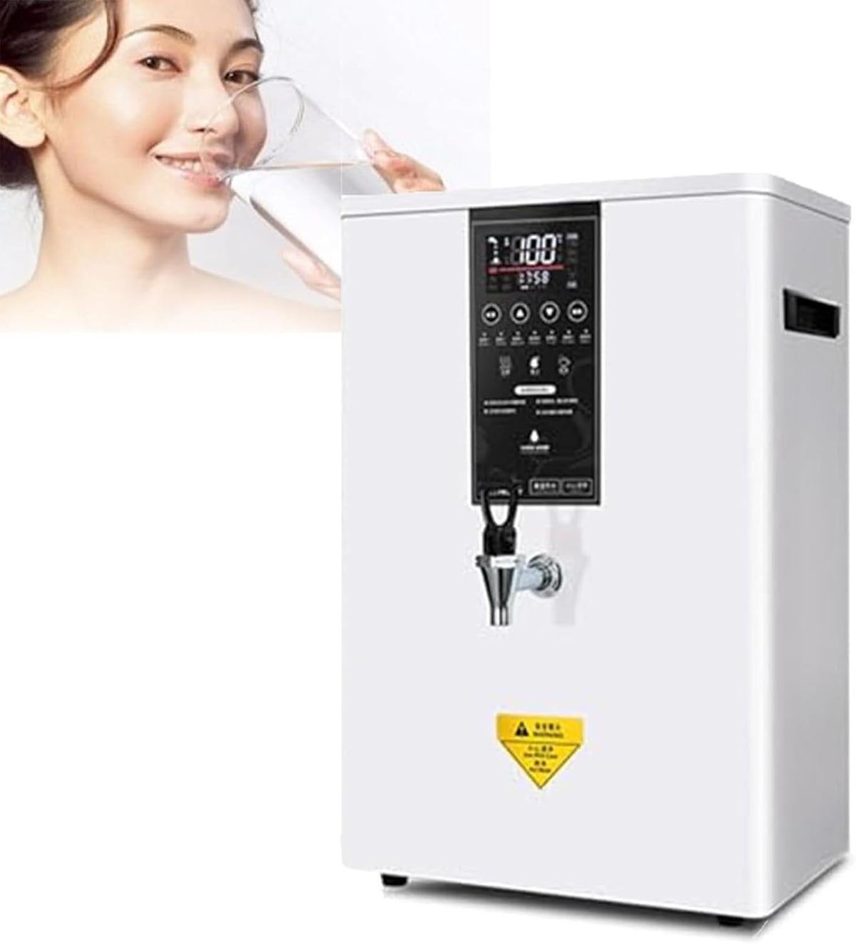 RayGenius distributeur d'eau chaude, 80 L, Blanc, instantanée, Bouilloire Commerciale Automatique avec Filtre et écran LCD