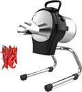 DNEPEI trancheuse électrique, 293 x 226 x 398 mm, 110 W, 110/220 V, 000 TR/Min, 5 mm, Argenté, Professionnelle pour poireaux et oignons