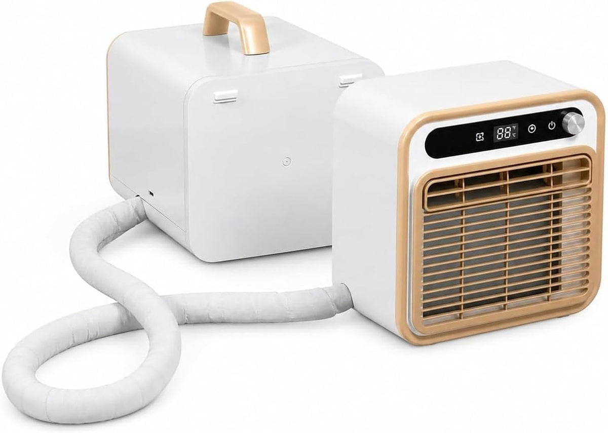 climatiseur portable ZJUNLI, 5000 BTU, 130 m, 1 m, Blanc, Climatiseur Mobile Split Silencieux, Fraîcheur Rapide avec Télécommande et Application