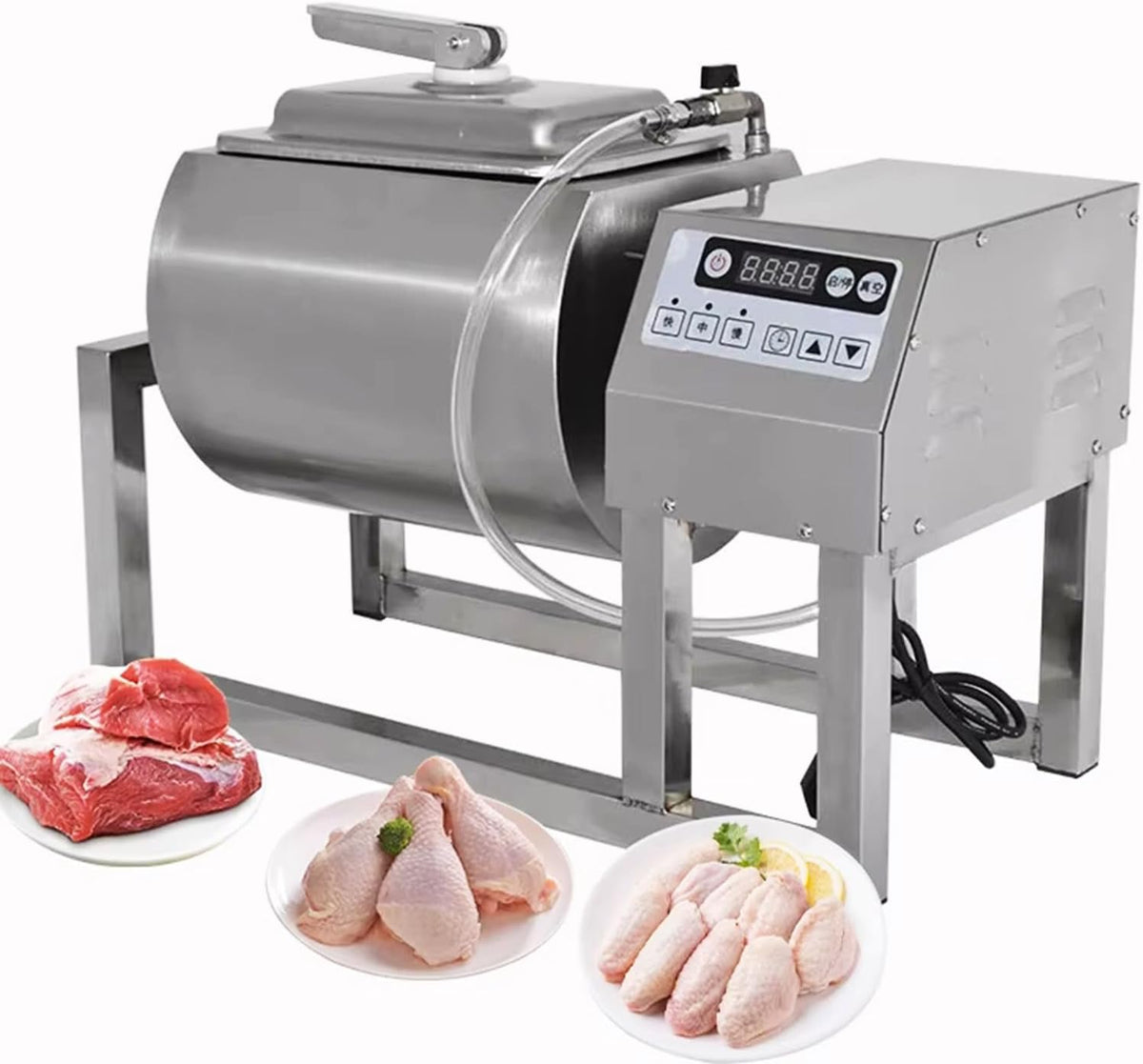UIBAO Appareils de mise sous vide, 18l, Acier inoxydable, Noir, Machine à Mariner sous Vide Automatique Grande Capacité
