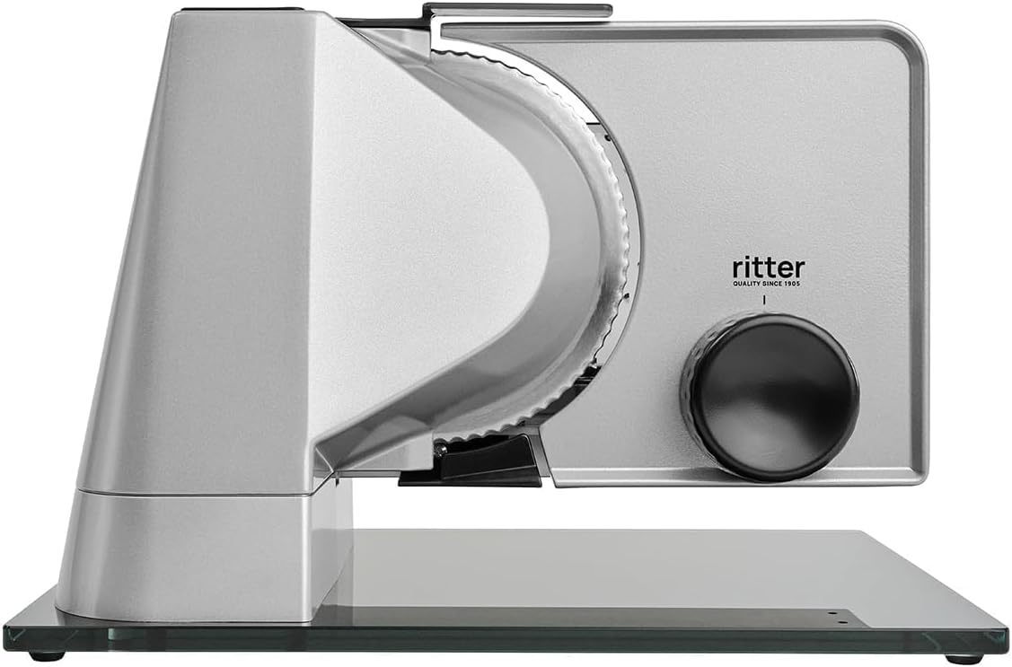 ritter trancheuse électrique, Argenté, universelle et tranche-pain tout métal avec moteur ECO, fabriqué en Allemagne