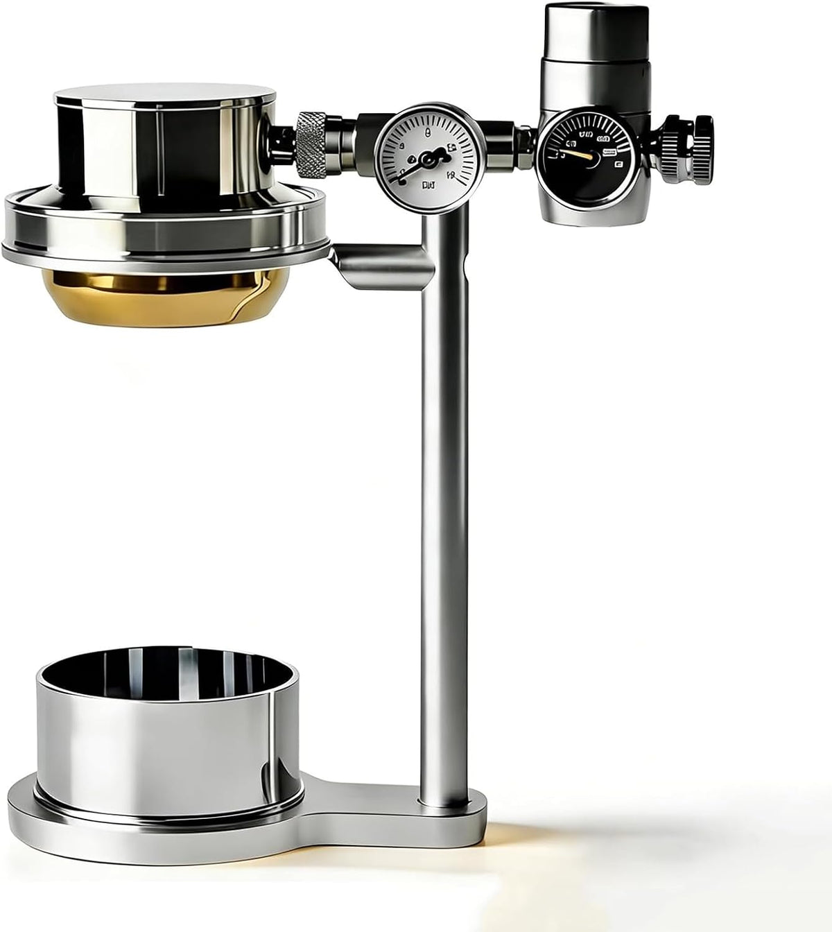 THYXGS machine à café, 58 Mm, Acier inoxydable 316, Argenté, Pneumatique, Cafetière en Acier Inoxydable, Extraction Rapide 9 Bars