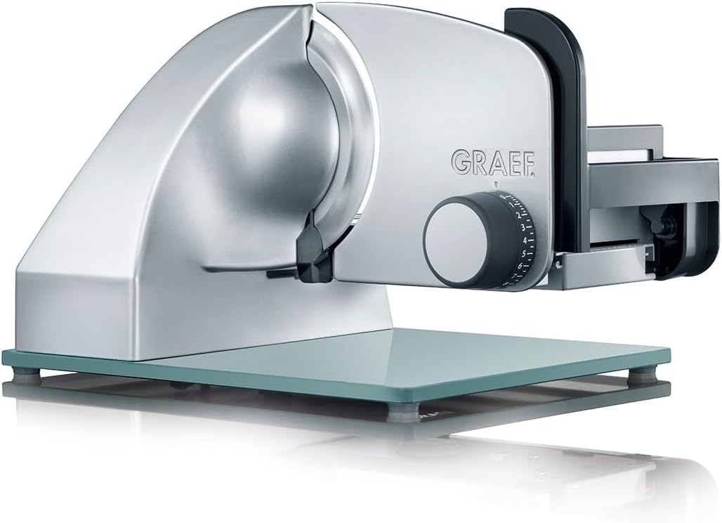 GRAEF. trancheuse électrique, 170 mm, 20 mm, Argenté, GRAEF Master M20 - universelle, Made in Germany, épaisseur de coupe 0