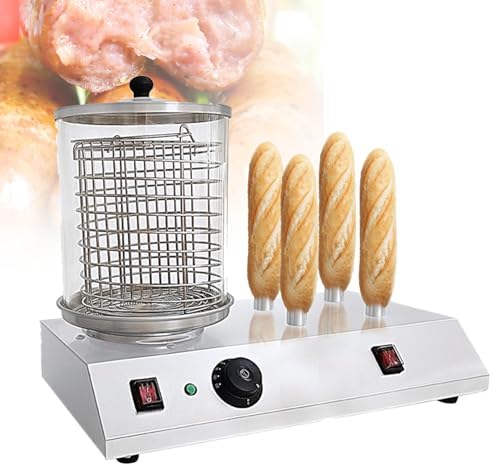 GYKOZY Hachoirs à viande, 501 x 278 x 370 mm, 458 W, 220 V/50 Hz, Argent, Machine à Hot-Dogs Professionnelle