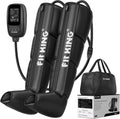 FIT KING appareil de massage des pieds, Noir, bottes pressothérapie jambes, récupération musculaire (M)