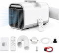 HCAUYNN Climatiseurs portables, 50 × 27,5 × 30,5 cm, Environ 45 dB, 1400 W, 5000 BTU, 600 W, Blanc, Climatiseur Monobloc /