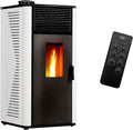 Sannover Thermique Chauffage aux granulés, 12 kW, Blanc, Poêle à granulés Anita Sannover