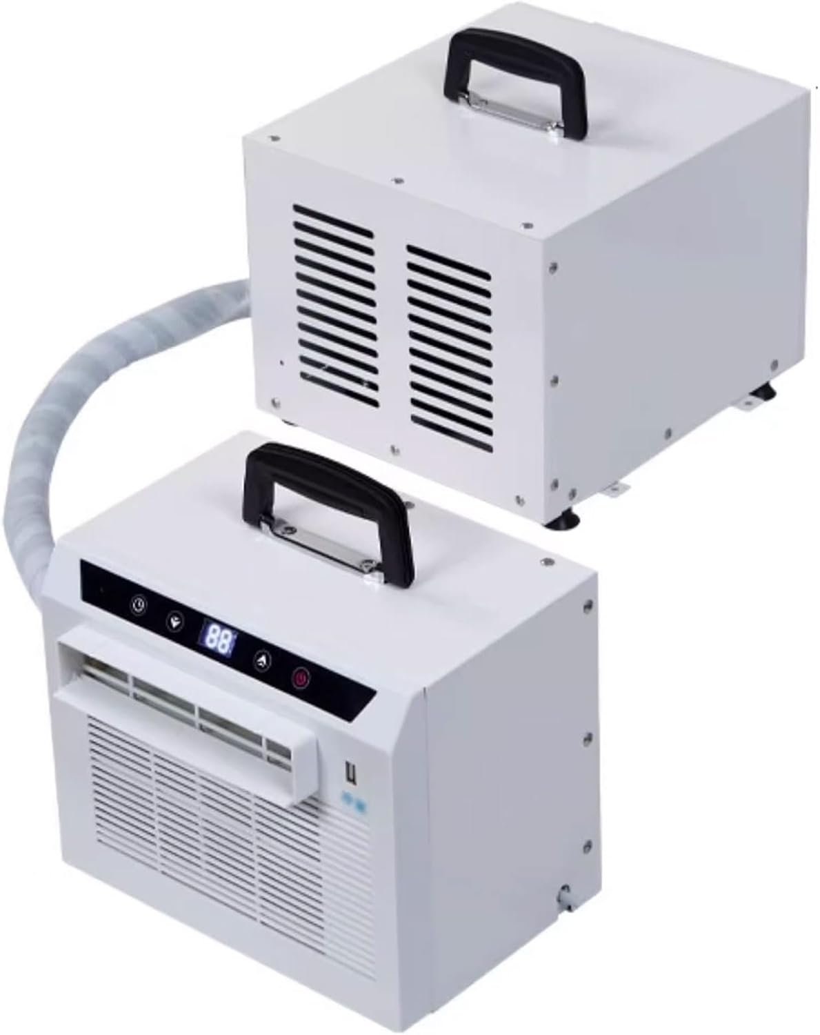 Climatiseur bureau, 3000 BTU, Blanc, Split System avec panneau tactile, télécommande, minuterie 24 h, poignée supérieure pour la maison