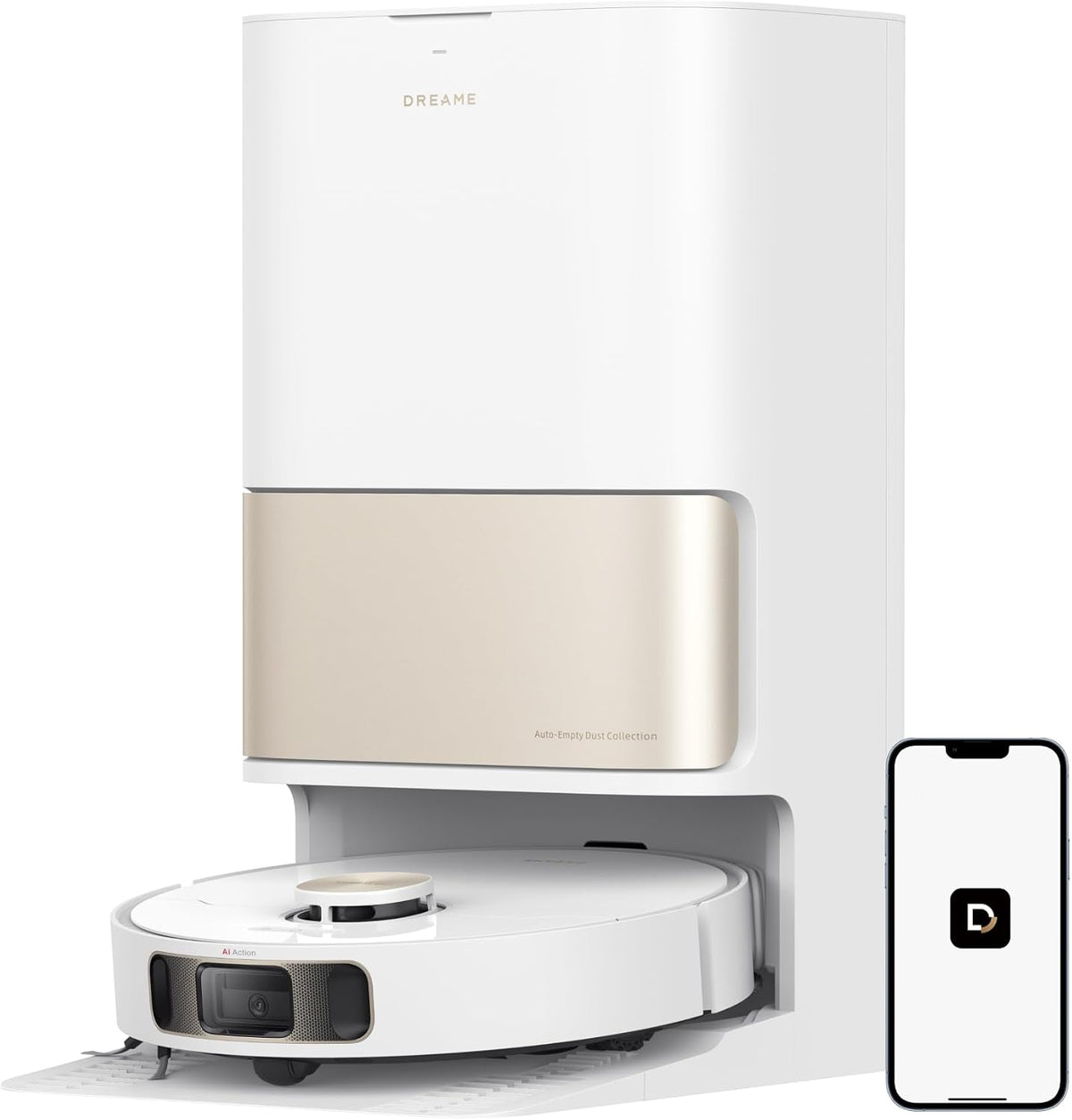 dreame robot aspirateur, Noir, L10s Pro Ultra Heat Laveur, Extension de serpillière, Auto-Nettoyage Automatique des serpillières avec de l'eau Chaude