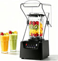 Mélangeur blender, 2000 Ml, 2200 W, 2 L, 000 Tr/min, Noir, Commercial, Machine À Lait Soja Entièrement Automatique