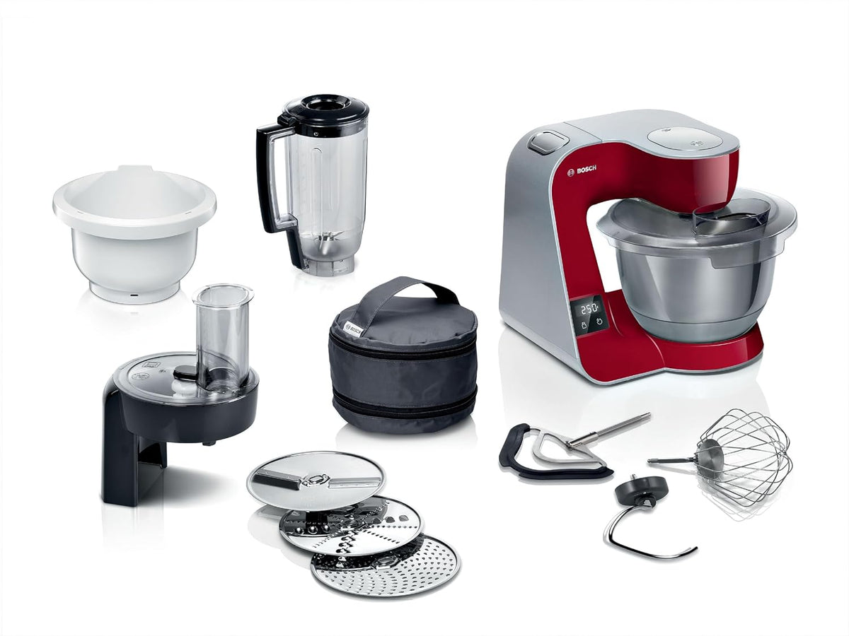Bosch robot pâtissier, Noir, MUM5X734 Série 4 - avec balance, Minuteur intégré