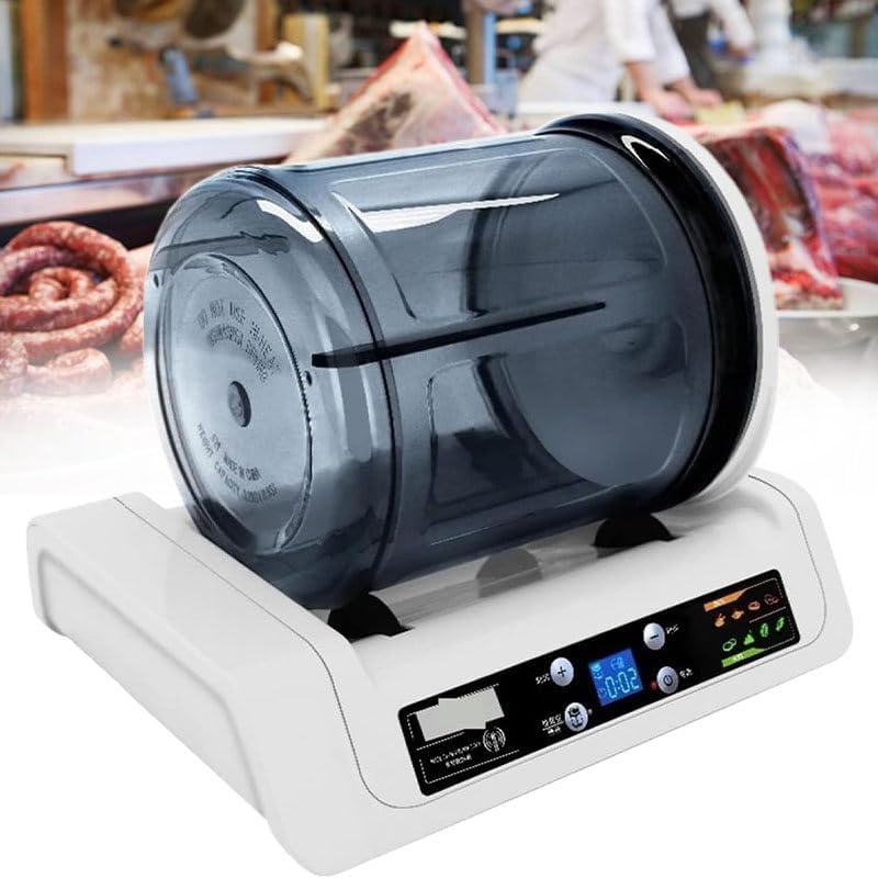 Machine Attendrisseurs à viande, Noir, à mariner sous vide pour viande et légumes, grande capacité avec minuterie de 0 à 10 h