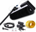 vnmudzeo Kits de nettoyage, 7.5 m, Noir, Nettoyeur de Panneaux Solaires avec Perche