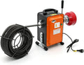 Atnhyruhd Furets déboucheurs, GQ-180, 750 W, 230-240 V, 20 m, 400 tr/min, fer, orange