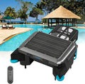 Robot Kits d'entretien de piscine, Noir, Nettoyeur de Piscine sans Fil, aspirateur de Surface, Nettoyage continu 24h/24