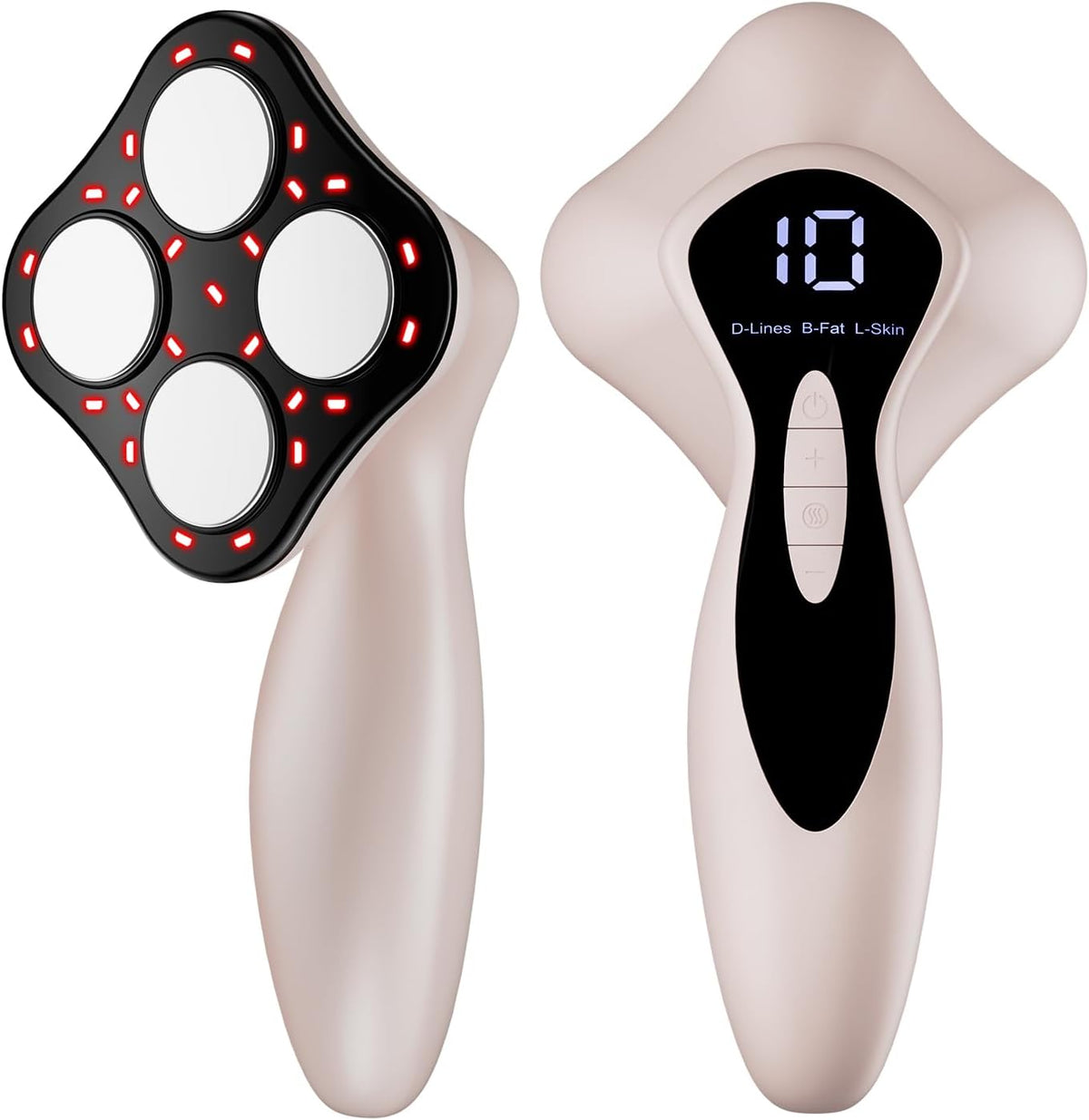 Oranmagic appareil de massage, Rose, Masseur Anti Cellulite Électriques Appareil Massage, 4 Têtes De Massage