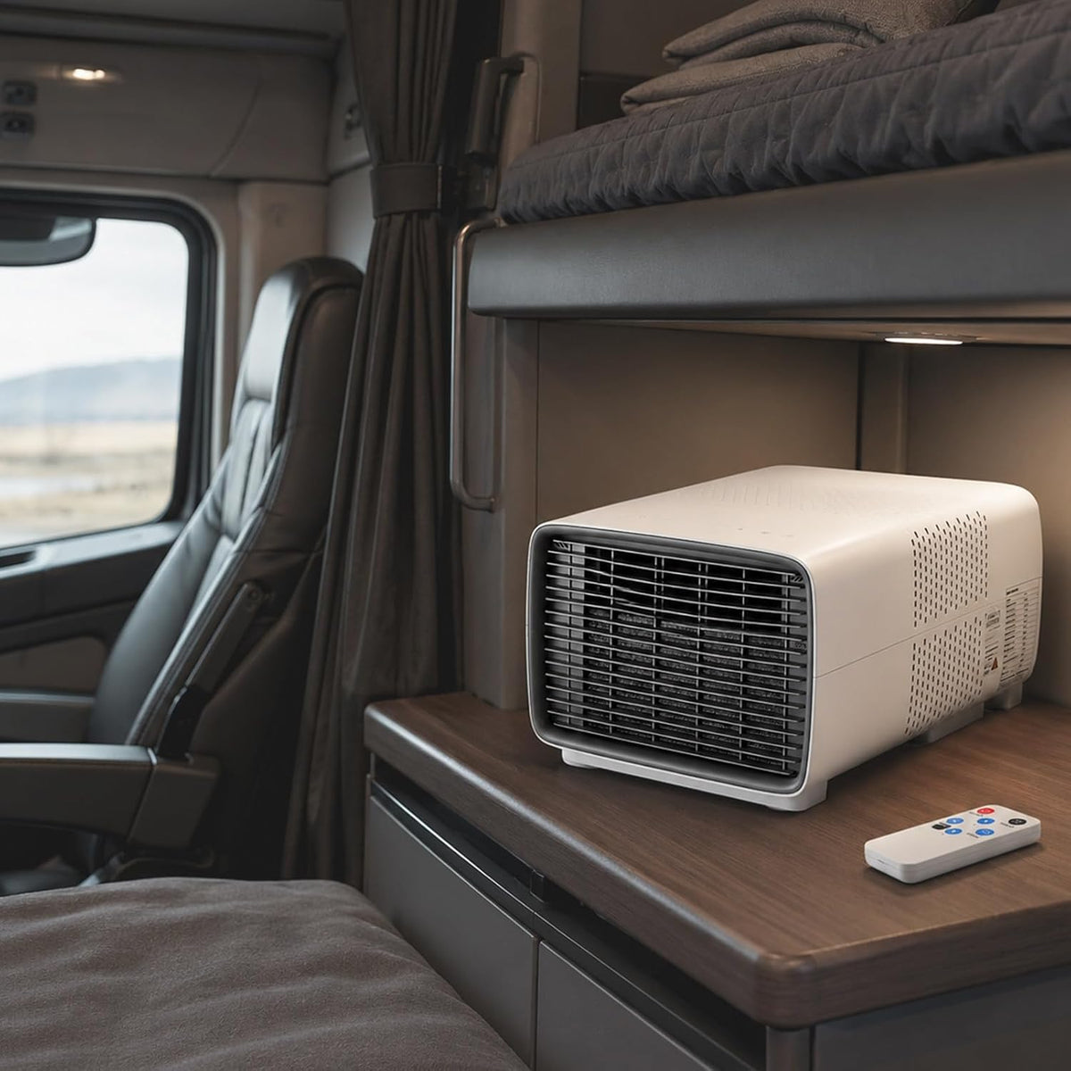 climatiseur portable TBANVOO, 398,78 × 299,72 × 254 mm / 15,7 x 11,8 x 10 po, 3000 BTU, 280 W, Noir, Faible Bruit