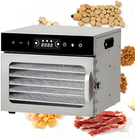 YXZYFPP déshydrateur alimentaire, Argenté, Déshydrateur lyophilisateur en Acier Inoxydable - 8 Couches pour Fruits