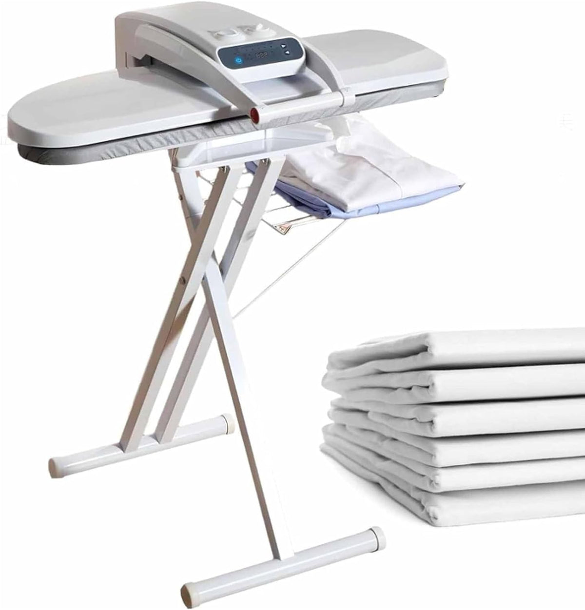 Cashwise presse à repasser, 1 400 W, 1 800 W, 300 ml, 65 cm, Noir, Grande presse à vapeur avec écran LED, intelligente pour la maison et le commerce