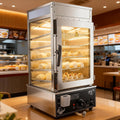 guoyjmm Cuiseurs vapeurs électriques, 380 × 400 × 750 mm, 1200 W, 110 V / 220 V, Argenté, Chauffe-Plats Professionnel 5 Niveaux