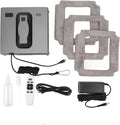 dsheng nettoyeur de vitres, Noir, Robot sans Fil, Robot Intelligent Automatique de Nettoyage de Vitres, Double Pulvérisation d'eau