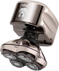 Skull Shaver Rasoirs à têtes rotatives, Noir, Pitbull Platinum Pro - Rasoir Électrique Homme - Sans Fil, Rechargeable