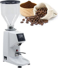 vnmudzeo Moulins électriques à lames, 1500 ml, Blanc, Moulin à Café Professionnel, éCran NuméRique, Machine à Expresso Professionnelle