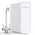 Ecoviva Filtres sous éviers, Blanc, Système de filtration d'eau à osmose inverse 600GPD pour eau potable, système d'osmose inverse à 8 niveaux