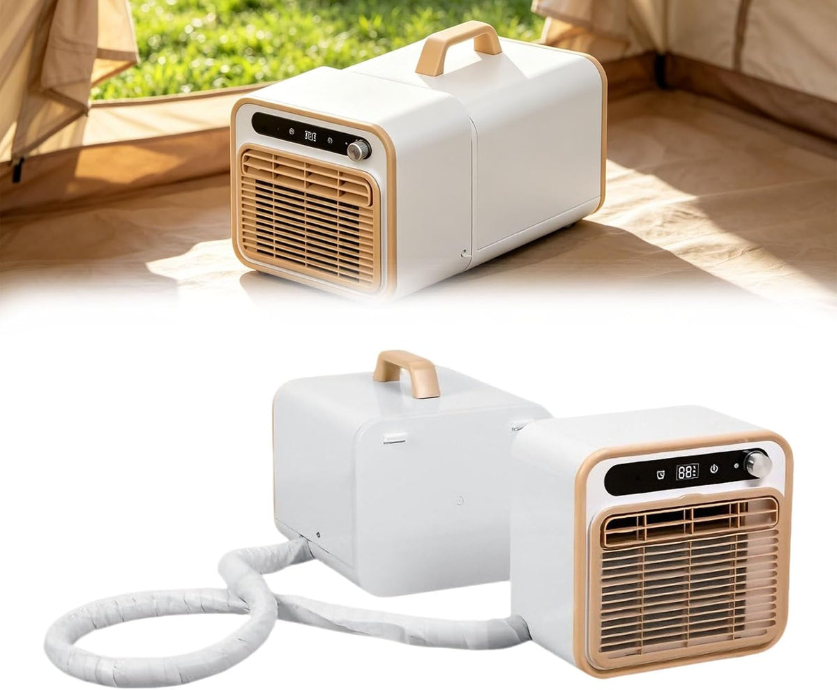 climatiseur portable ALSUP, 288 x 493 x 272 mm, 5000 BTU, 1 m, 40 dB, 1.5 m, Blanc, Climatiseur pour Tente, Structure Split de Bureau